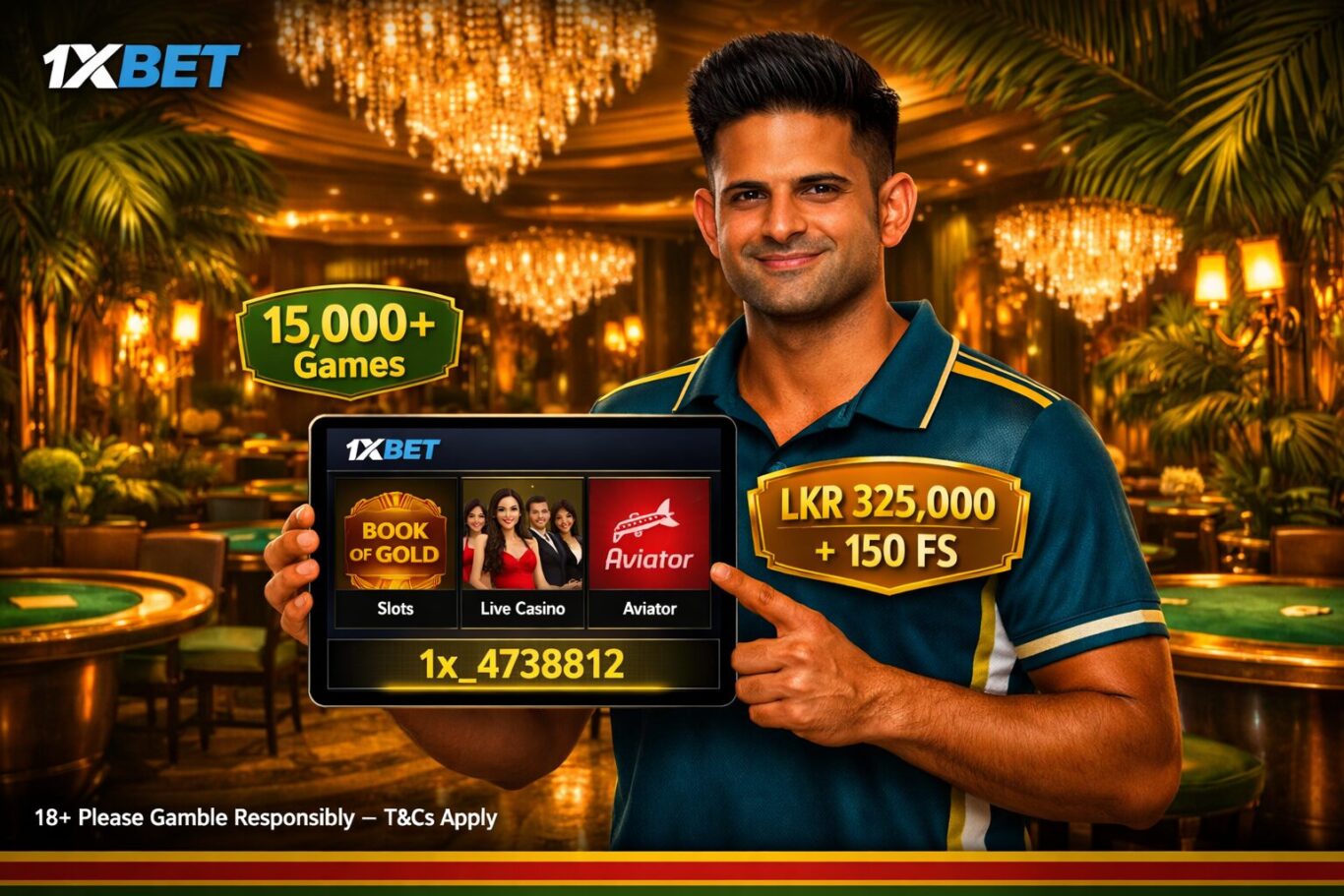 1xBet Aviator Sri Lanka 2026 - Spribe crash game RTP 97%, min bet LKR 100, max win LKR 10,000,000 and free demo mode