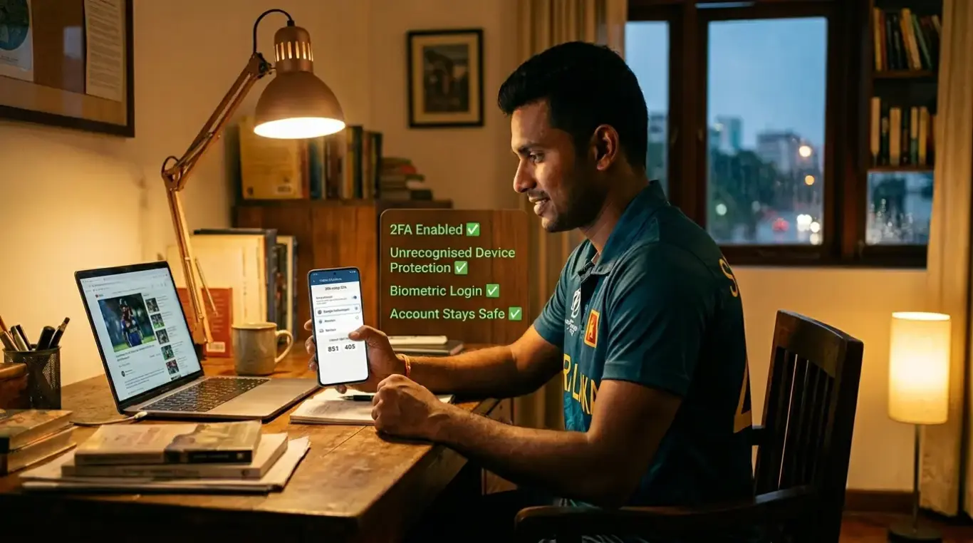 1xBet Sri Lanka login security - two-factor authentication 2FA setup, biometric login and account protection guide